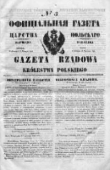 Gazeta Rządowa Królestwa Polskiego 1850 I, No 3