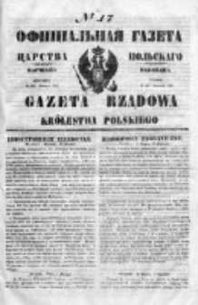 Gazeta Rządowa Królestwa Polskiego 1850 I, No 17