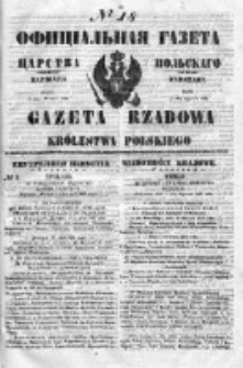 Gazeta Rządowa Królestwa Polskiego 1850 I, No 18