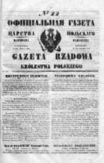Gazeta Rządowa Królestwa Polskiego 1850 I, No 22