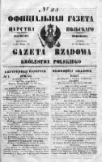 Gazeta Rządowa Królestwa Polskiego 1850 I, No 25