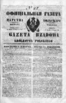 Gazeta Rządowa Królestwa Polskiego 1850 I, No 27
