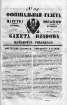 Gazeta Rządowa Królestwa Polskiego 1850 I, No 31