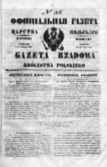 Gazeta Rządowa Królestwa Polskiego 1850 I, No 36