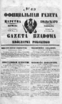 Gazeta Rządowa Królestwa Polskiego 1850 I, No 69