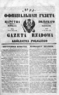 Gazeta Rządowa Królestwa Polskiego 1850 I, No 71