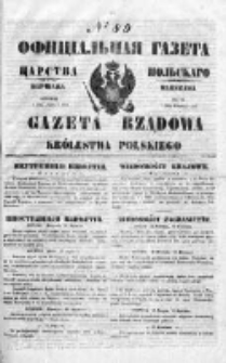 Gazeta Rządowa Królestwa Polskiego 1850 II, No 89