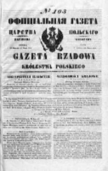 Gazeta Rządowa Królestwa Polskiego 1850 II, No 103