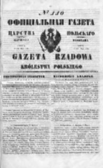 Gazeta Rządowa Królestwa Polskiego 1850 II, No 110