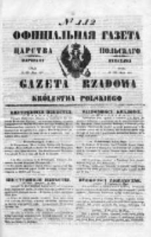 Gazeta Rządowa Królestwa Polskiego 1850 II, No 112
