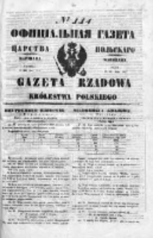 Gazeta Rządowa Królestwa Polskiego 1850 II, No 114