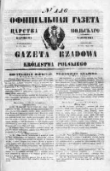 Gazeta Rządowa Królestwa Polskiego 1850 II, No 116