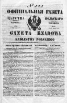 Gazeta Rządowa Królestwa Polskiego 1850 II, No 141