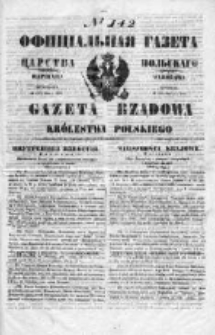 Gazeta Rządowa Królestwa Polskiego 1850 II, No 142
