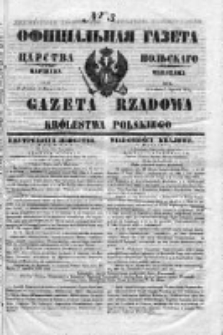 Gazeta Rządowa Królestwa Polskiego 1853 I, No 3