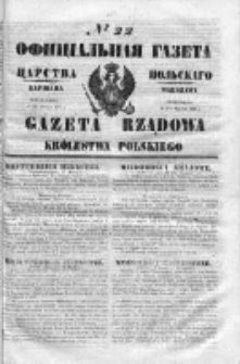 Gazeta Rządowa Królestwa Polskiego 1853 I, No 22