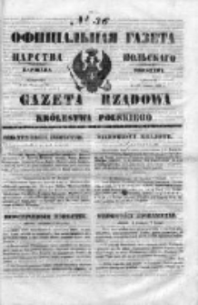 Gazeta Rządowa Królestwa Polskiego 1853 I, No 36