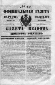 Gazeta Rządowa Królestwa Polskiego 1853 I, No 44