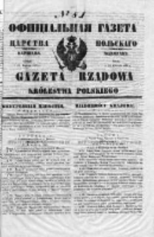 Gazeta Rządowa Królestwa Polskiego 1853 II, No 81