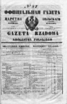 Gazeta Rządowa Królestwa Polskiego 1853 II, No 87