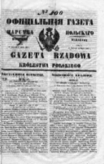 Gazeta Rządowa Królestwa Polskiego 1853 II, No 100