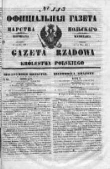 Gazeta Rządowa Królestwa Polskiego 1853 II, No 113