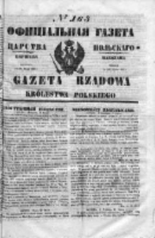 Gazeta Rządowa Królestwa Polskiego 1853 III, No 163
