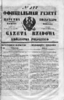 Gazeta Rządowa Królestwa Polskiego 1853 III, No 177