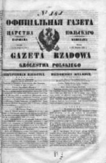 Gazeta Rządowa Królestwa Polskiego 1853 III, No 181