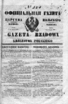 Gazeta Rządowa Królestwa Polskiego 1853 III, No 184