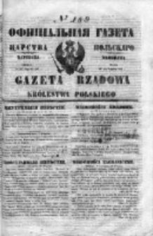 Gazeta Rządowa Królestwa Polskiego 1853 III, No 189