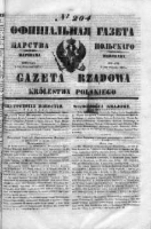 Gazeta Rządowa Królestwa Polskiego 1853 III, No 204