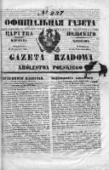 Gazeta Rządowa Królestwa Polskiego 1853 IV, No 237