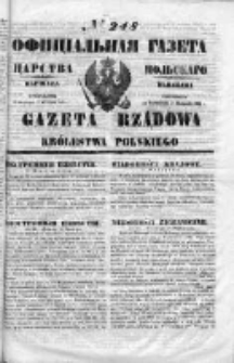 Gazeta Rządowa Królestwa Polskiego 1853 IV, No 248