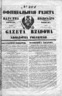 Gazeta Rządowa Królestwa Polskiego 1853 IV, No 264