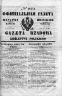 Gazeta Rządowa Królestwa Polskiego 1853 IV, No 265