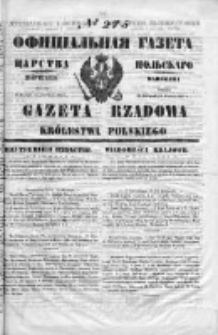 Gazeta Rządowa Królestwa Polskiego 1853 IV, No 275