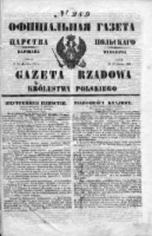 Gazeta Rządowa Królestwa Polskiego 1853 IV, No 289