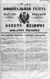 Gazeta Rządowa Królestwa Polskiego 1849 III, No 175