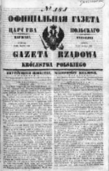 Gazeta Rządowa Królestwa Polskiego 1849 III, No 181