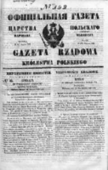 Gazeta Rządowa Królestwa Polskiego 1849 III, No 192