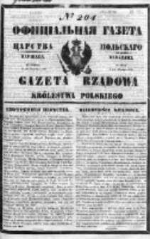 Gazeta Rządowa Królestwa Polskiego 1849 III, No 204