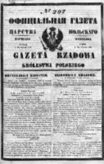 Gazeta Rządowa Królestwa Polskiego 1849 III, No 207