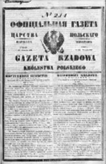 Gazeta Rządowa Królestwa Polskiego 1849 III, No 214