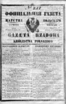 Gazeta Rządowa Królestwa Polskiego 1849 IV, No 217