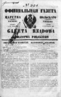 Gazeta Rządowa Królestwa Polskiego 1849 IV, No 234