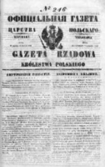 Gazeta Rządowa Królestwa Polskiego 1849 IV, No 246