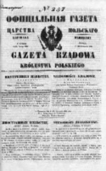 Gazeta Rządowa Królestwa Polskiego 1849 IV, No 257