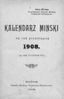 Kalendarz Miński na rok przestępny 1908