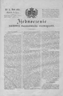 Zjednoczenie. Dziennik Narodowości Poświęcony 1831 III, Nr 3